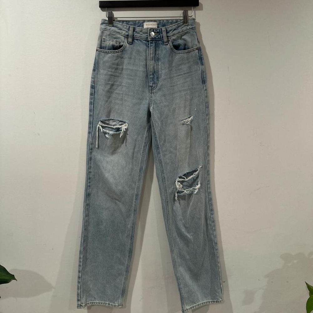 Pacsun 90s boyfriend jeans Grunge High-waisted blue denim jeans - Picture 2 of 7